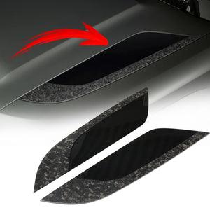 PLOMOR forged carbon fibre bonnet vents for Land Rover Defender L663