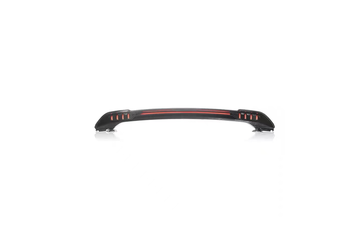 Adjustable Aero Wing - PLOMOR Defender 90/110/130 Tactical Rear Spoiler with LED – Adjustable ABS Wing (Gloss Black)