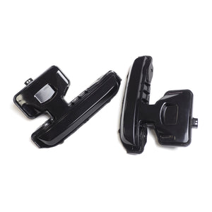 Close-up of PLOMOR Amber LED Side Mirror Indicator showing sequential flow design