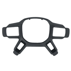 Matte carbon fiber interior trim detail for Defender