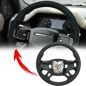 PLOMOR Perforated Performance Steering Wheel for Land Rover Defender