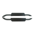 PLOMOR Defender retro side steps front view steel running boards
