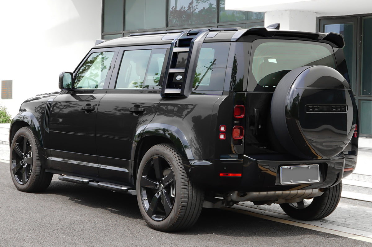 OEM-Fit Gloss Finish - PLOMOR Gloss Black Side Moulding for Land Rover Defender 90 / 110