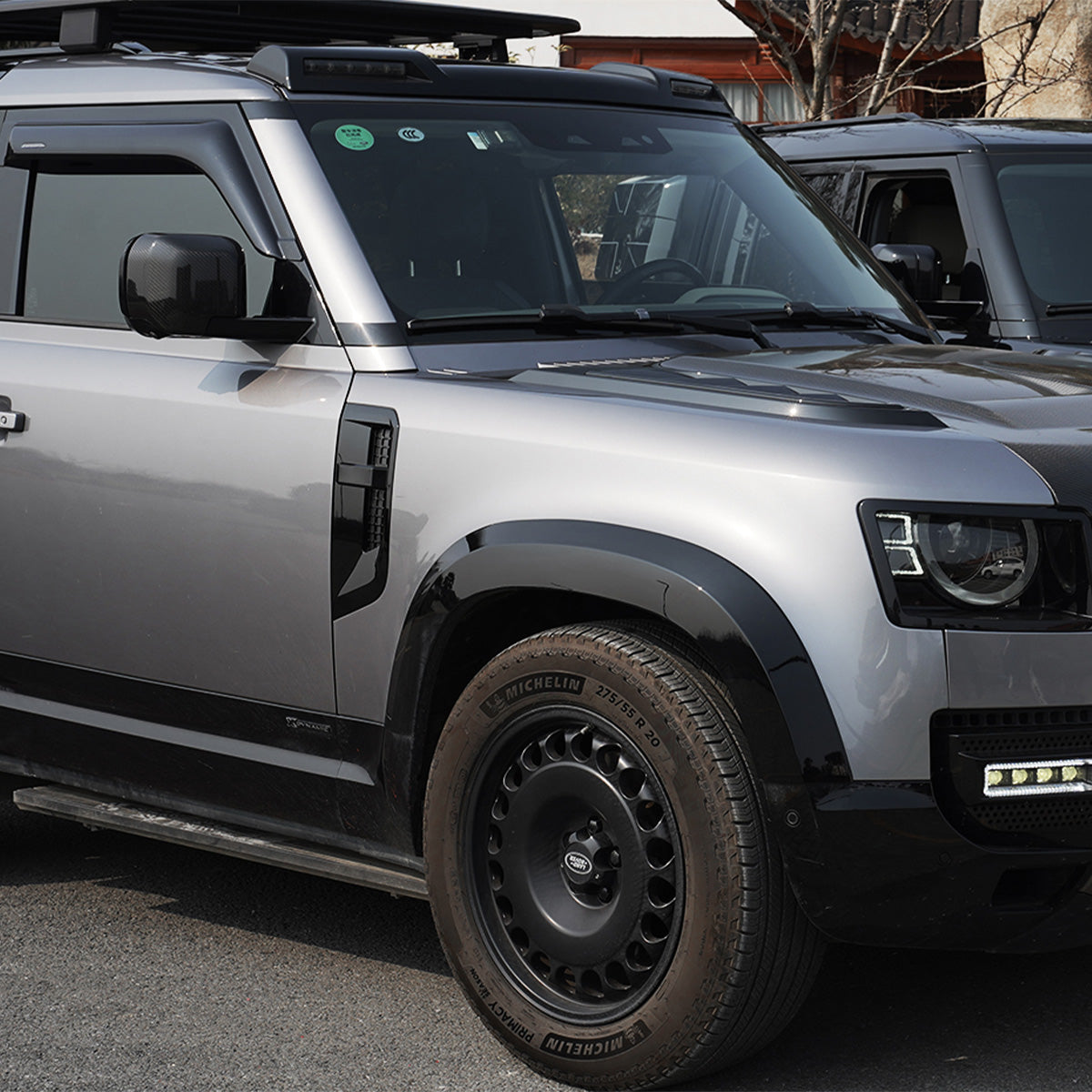 Carbon Fibre Side Vent Cover Installed – Defender L663
