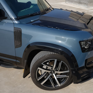 Installed Carbon Fibre Side Vent Cover – Defender Front