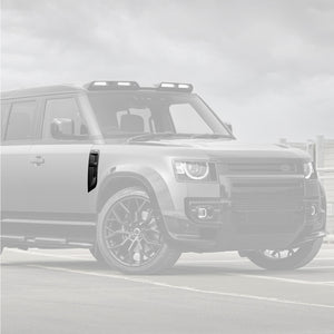 Gloss Black Side Vent Cover Installed – Defender