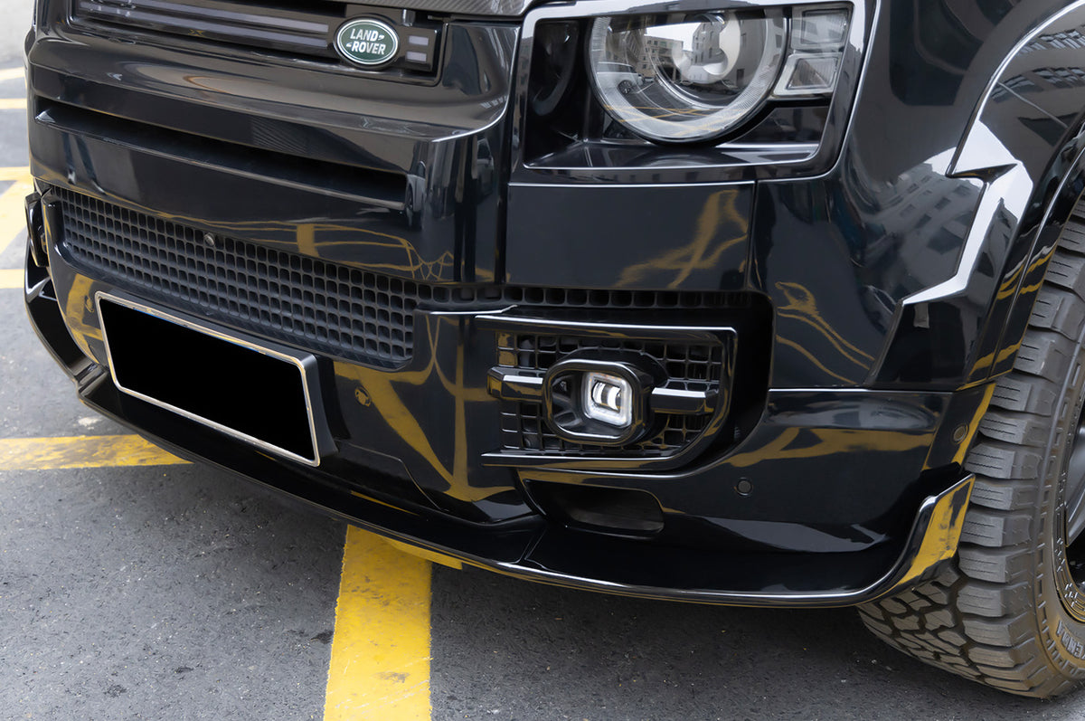 Direct Plug-In Installation - Enhance your Land Rover Defender 90, 110 or 130 with the PLOMOR Front Lip, designed for improved aerodynamics and aggressive styling