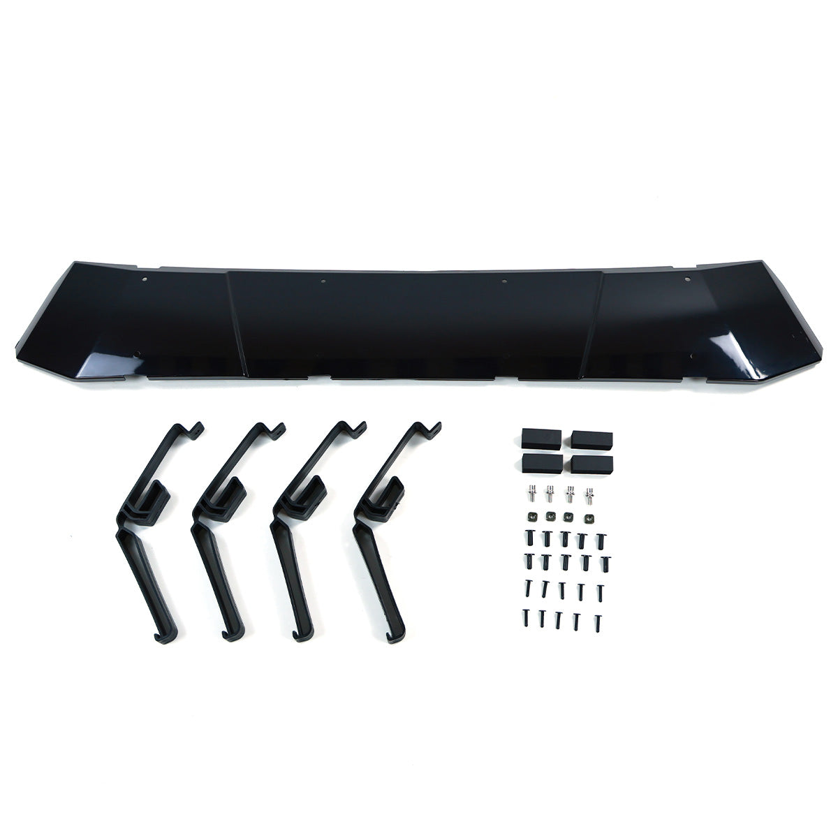 Close-up UV-resistant ABS roof wind deflector detail