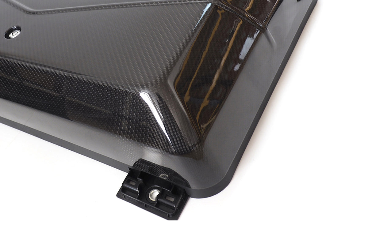 V-Style Carbon Fibre Finish - PLOMOR V-Shaped Carbon Fibre Side Backpack – Land Rover Defender 90/110/130