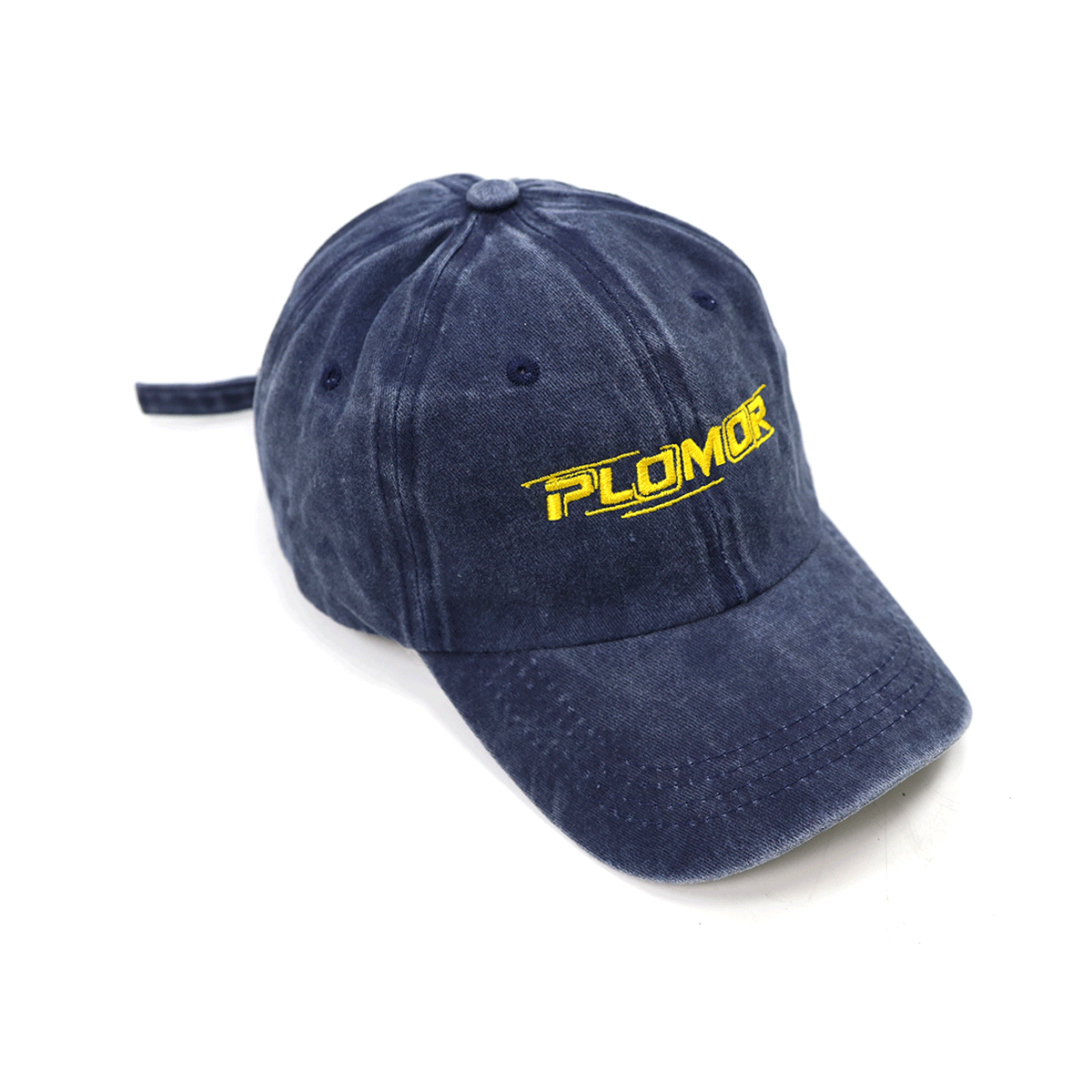 Back View of PLOMOR Denim Cowboy Hat with Adjustable Fit