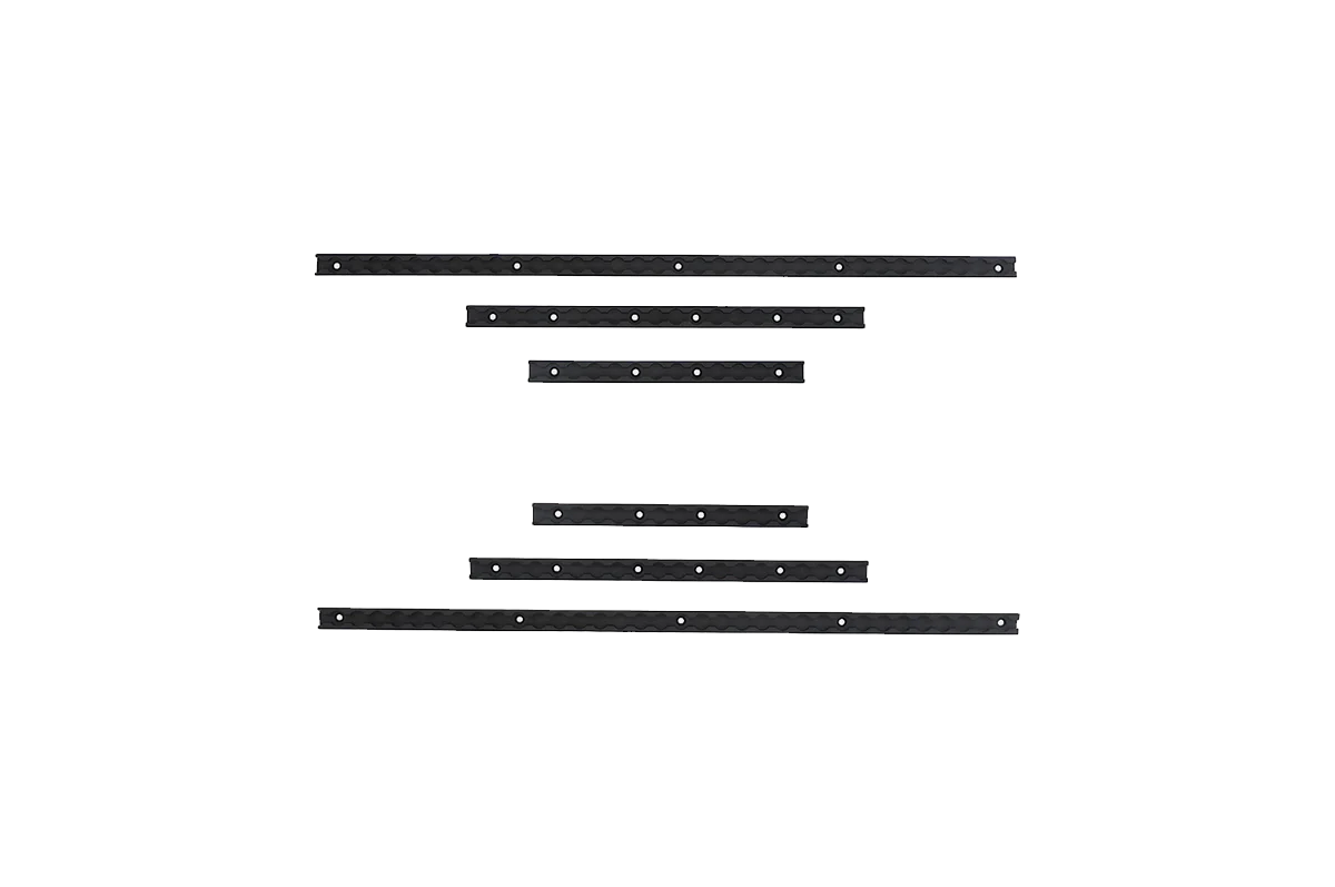 Black ABS Door Rail Enhancement - PLOMOR Ineos Grenadier 2023–2026 Black ABS Door Trim Protectors – Matte Finish Door Sill Guard