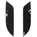 Front view of PLOMOR Dual-Fin Hood Vent Trim on Defender 90 110 130