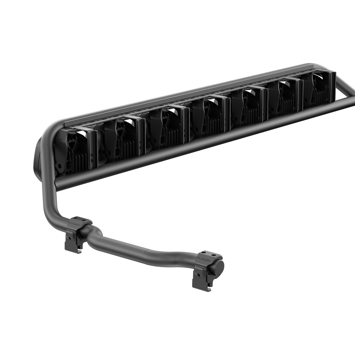 Heavy-duty roof light bar bracket improving night driving visibility on INEOS Grenadier