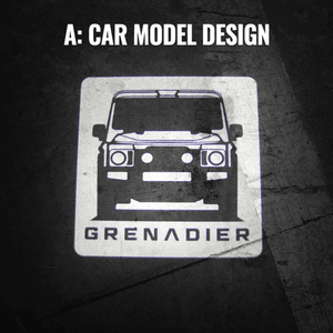 Slogan projection design LED puddle lights for Ineos Grenadier