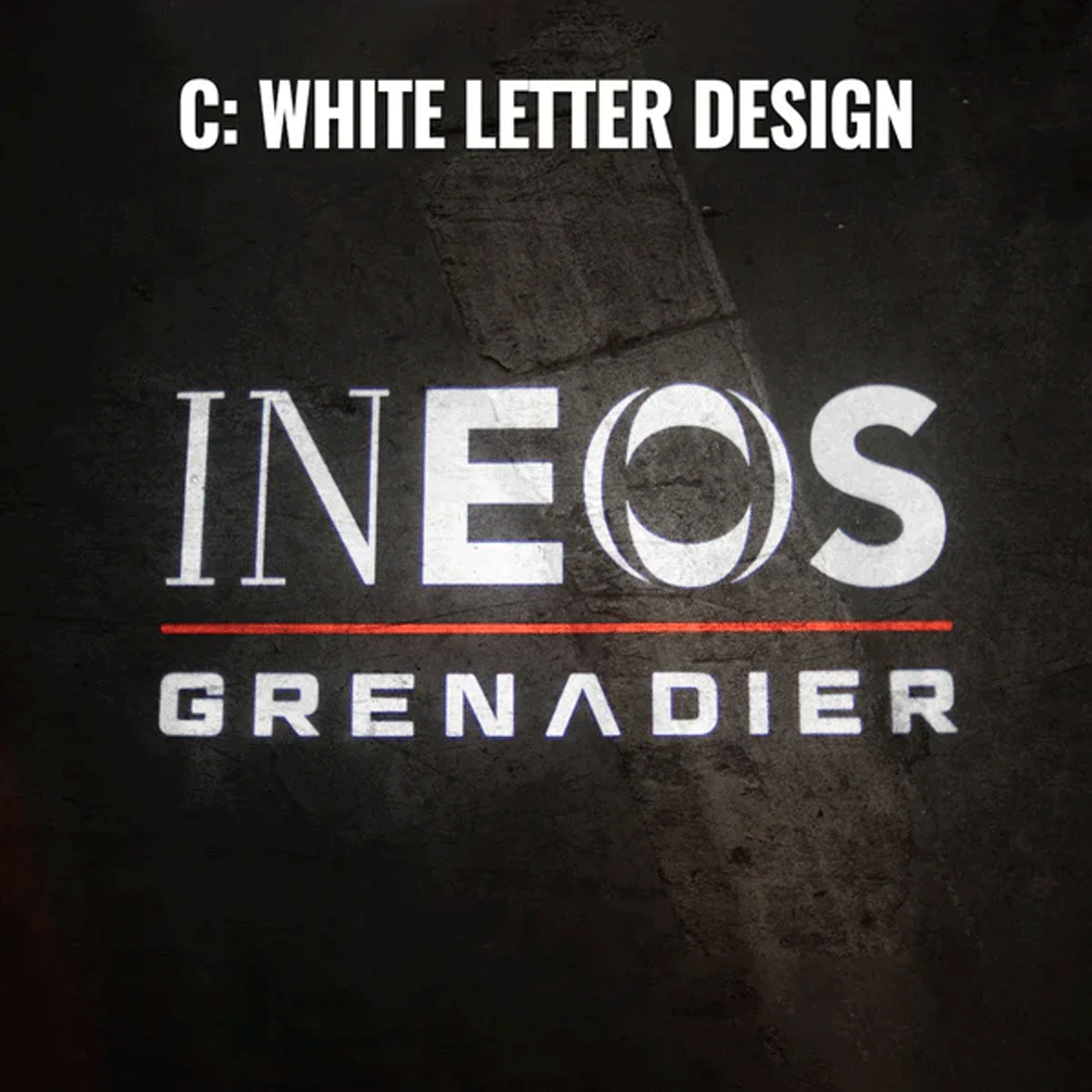 White letter projection design LED puddle lights for Ineos Grenadier