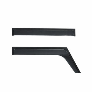 Side view of PLOMOR Ineos Grenadier window deflectors 4-piece set