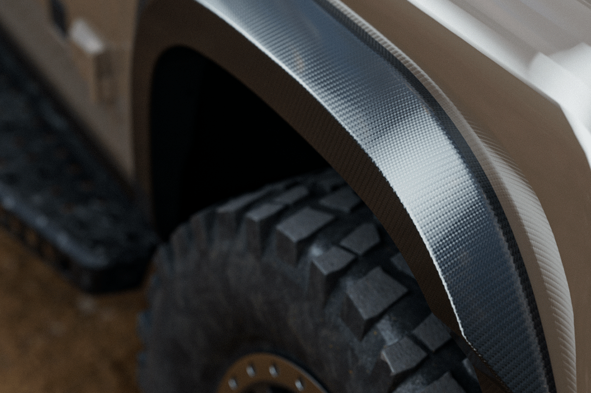 Premium Carbon Fibre - PLOMOR Dry Carbon Fibre Fender Flares for INEOS Grenadier – Extended Wheel Arch Upgrade Kit