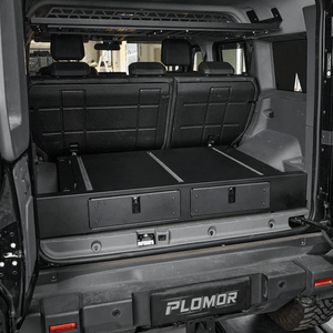 Rear cargo organizer drawer system installed in INEOS Grenadier