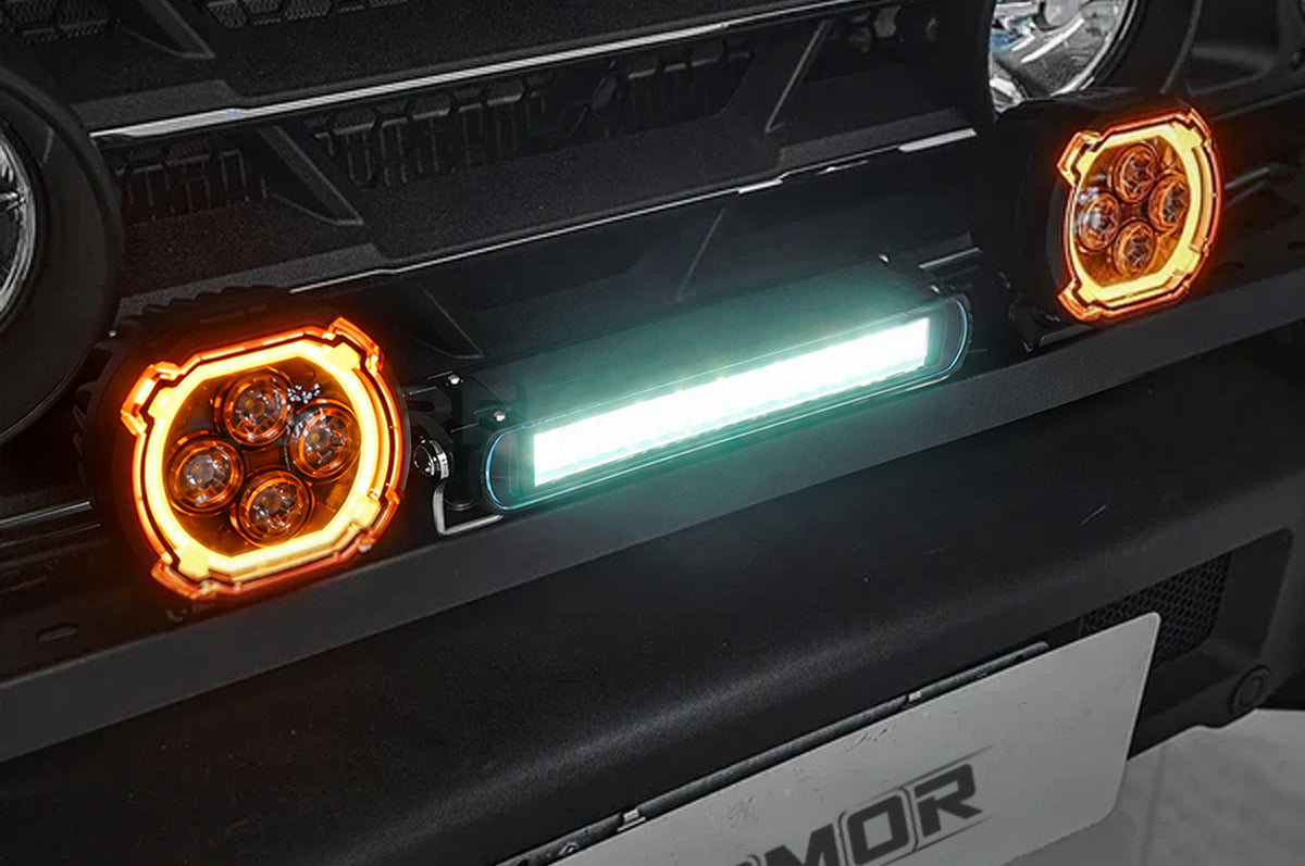 Secure Light Bar Mounting - PLOMOR Front Bumper Light Bar Mounting Bracket for INEOS Grenadier 2023–2025, LED Light Bar & Pod Light Mount, US & EU Models