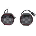 PLOMOR LED spotlights for Ineos Grenadier with white beam and amber halo DRL driving lights