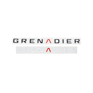 PLOMOR custom vinyl letter decal set for Ineos Grenadier Station Wagon