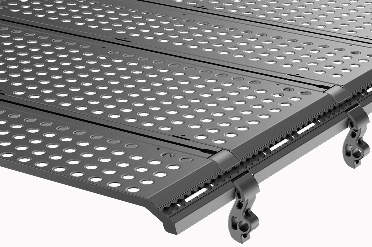 Modular 5-Piece Panel Design - PLOMOR INEOS Grenadier Steel Roof Rack Platform – Black OEM Bolt-On Modular Roof Tray