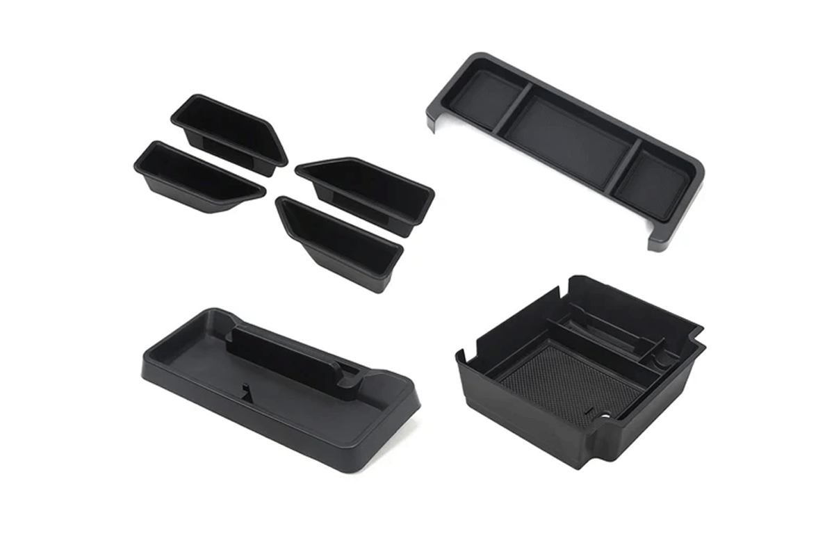 Non-Invasive Installation - PLOMOR Interior Storage Organiser Set for INEOS Grenadier | ABS & TPE Cabin Organisers