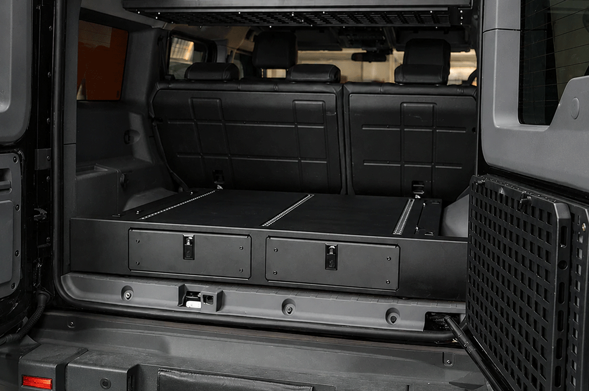 Lockable Dual Drawer Storage - PLOMOR Dual Drawer Storage System for Ineos Grenadier – 32L