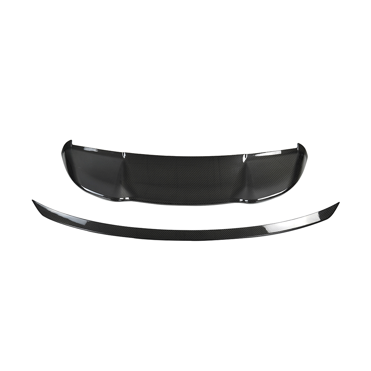 PLOMOR Range Rover L460 carbon fiber roof spoiler wing kit gloss OEM fit main view 2023+