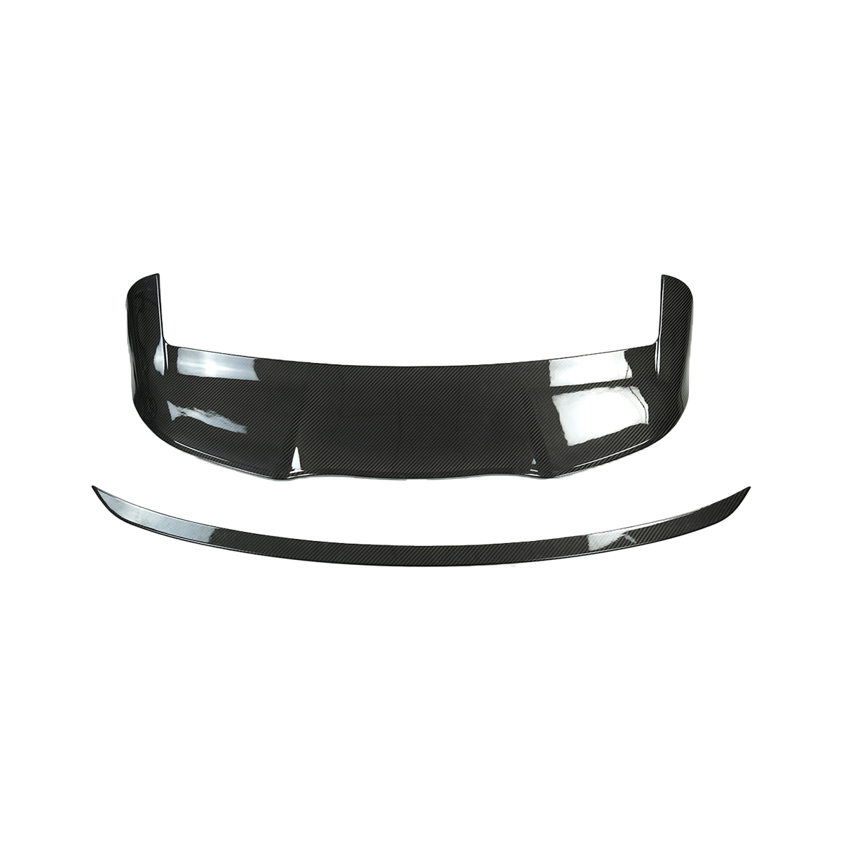 Carbon fiber roof spoiler detail for Range Rover Sport L461