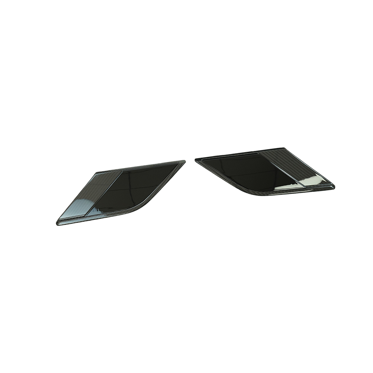 OEM fit alignment of carbon fiber side vent trim on Range Rover Sport L461