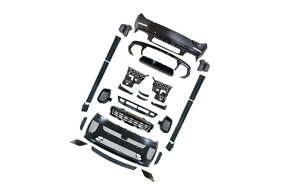 ABS + Lightweight Dry Carbon Fiber Construction - PLOMOR Range Rover Sport L461 SV Style Body Kit (2023+) | ABS + Dry Carbon Fiber OEM Fit