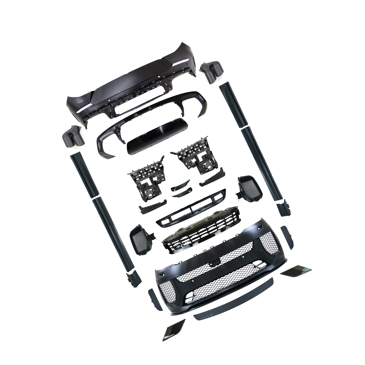 SV Style rear diffuser for Range Rover Sport L461 carbon fiber look