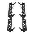 PLOMOR wide fender flares mounting brackets for Toyota Land Cruiser LC250 / 1958 — left & right set, matte black, wheel-arch fitment