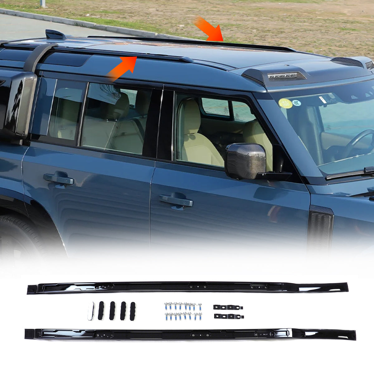 PLOMOR aluminium roof rack for Land Rover Defender 90 and 110
