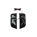 PLOMOR Defender 90/110 LED Side Vents | Gloss Black ABS Upgrade