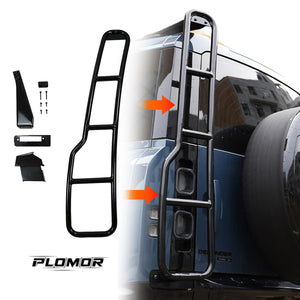 PLOMOR aluminium rear ladder for Land Rover Defender 90 110 L663