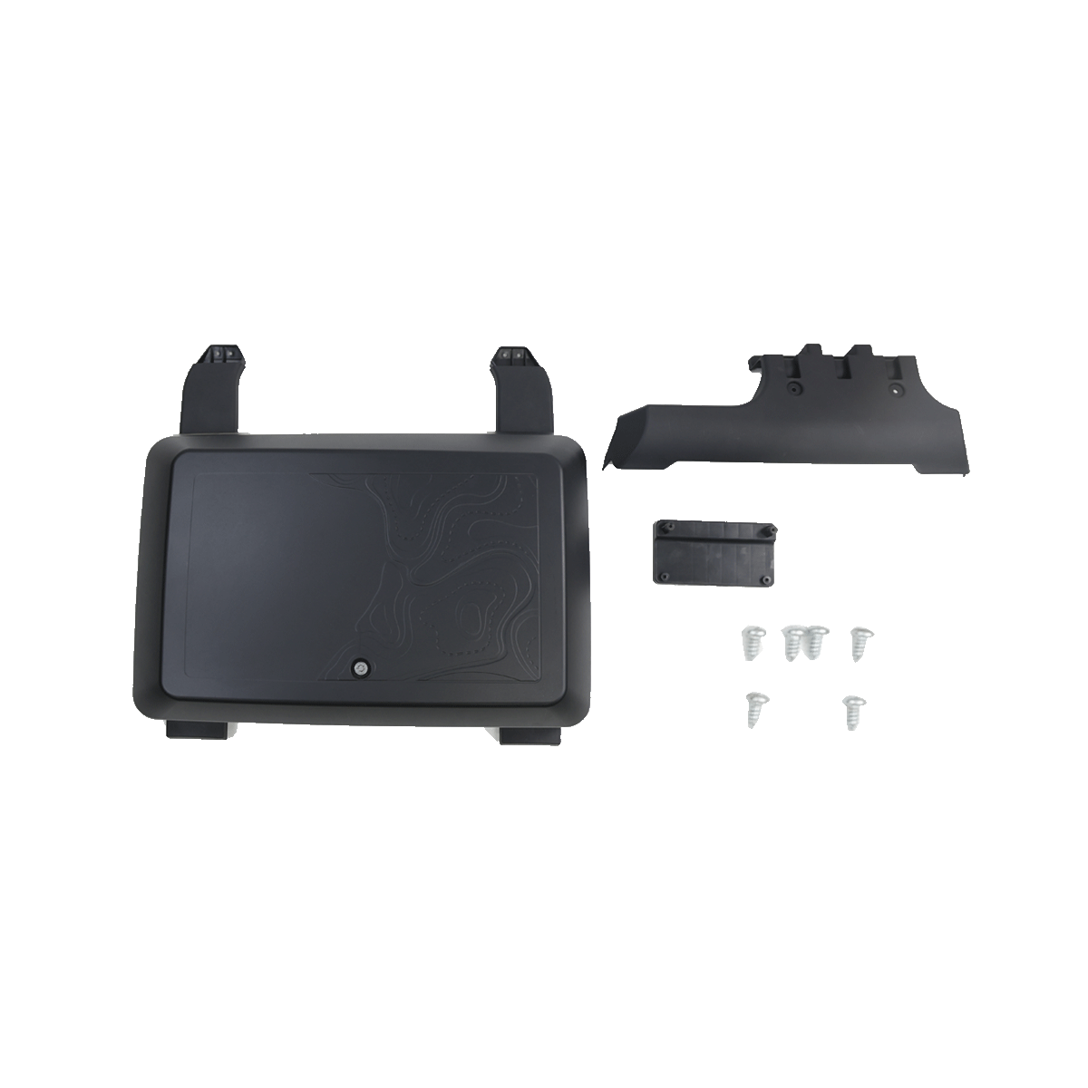 PLOMOR LC250 ABS Side Storage Box OE+ matte black exterior view