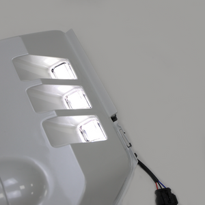 Gloss white fog light frame for Toyota Land Cruiser LC250 multifunction front fog light upgrade