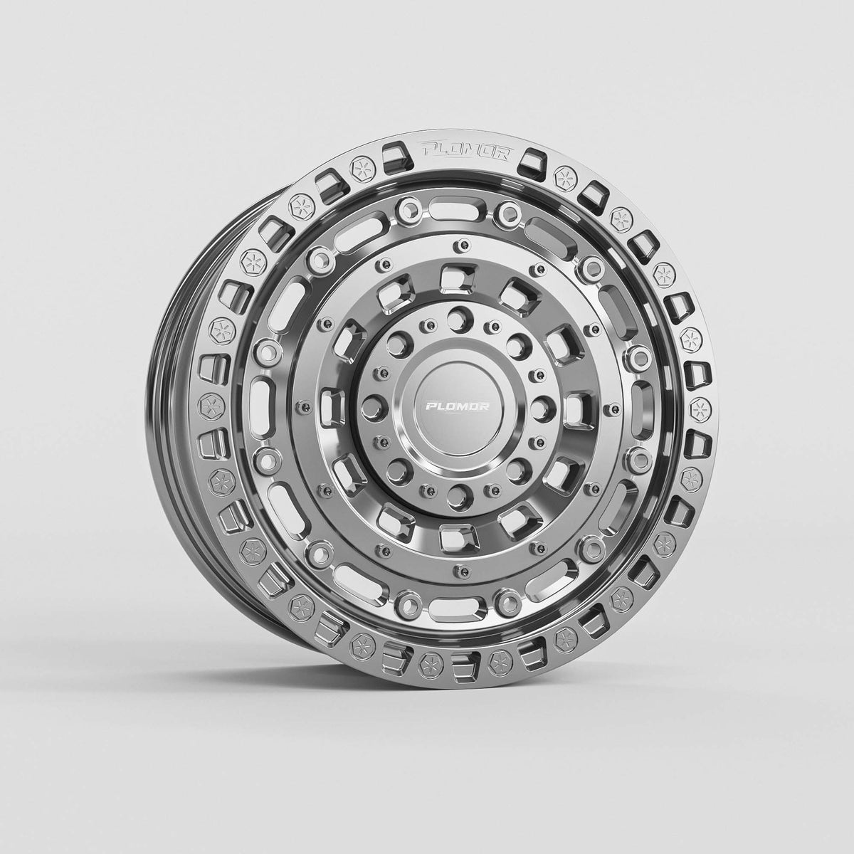 PLOMOR LC250 forged wheel centre cap detail