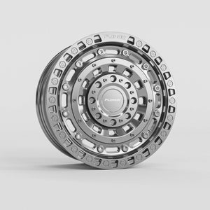 PLOMOR LC250 forged wheel centre cap detail