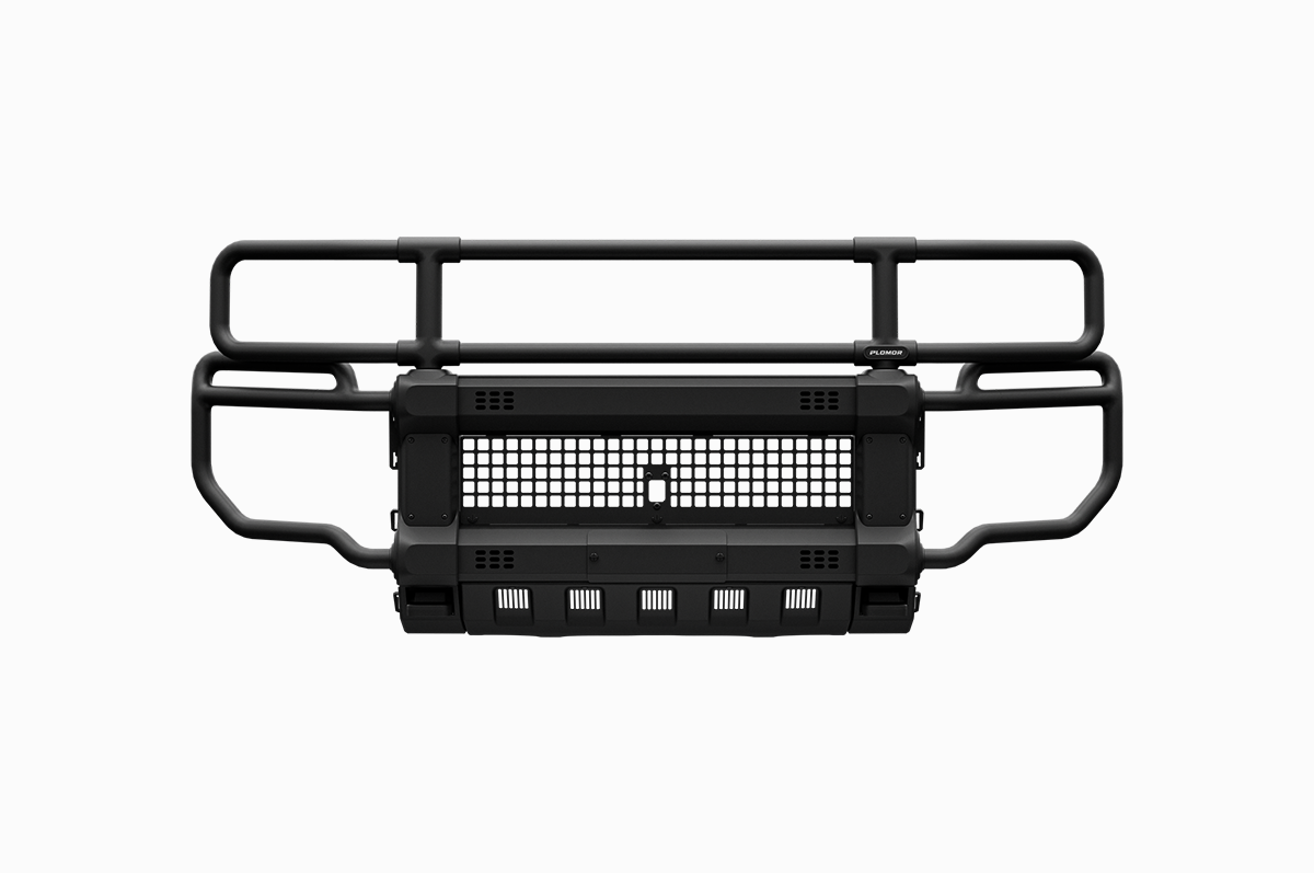 Rugged Steel Tube Bumper – Matte Black Protection - Aluminium Alloy Tube Bumper for 2024+ Toyota LC250 - Rugged Protection & Easy Fit