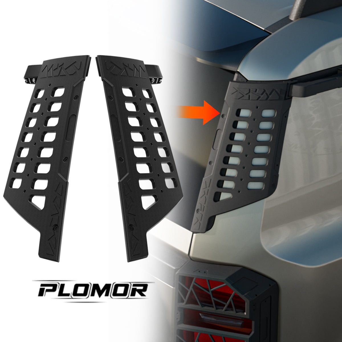 PLOMOR D-Pillar Grab Handle & Modular Utility System for Toyota LC250 and Lexus GX550