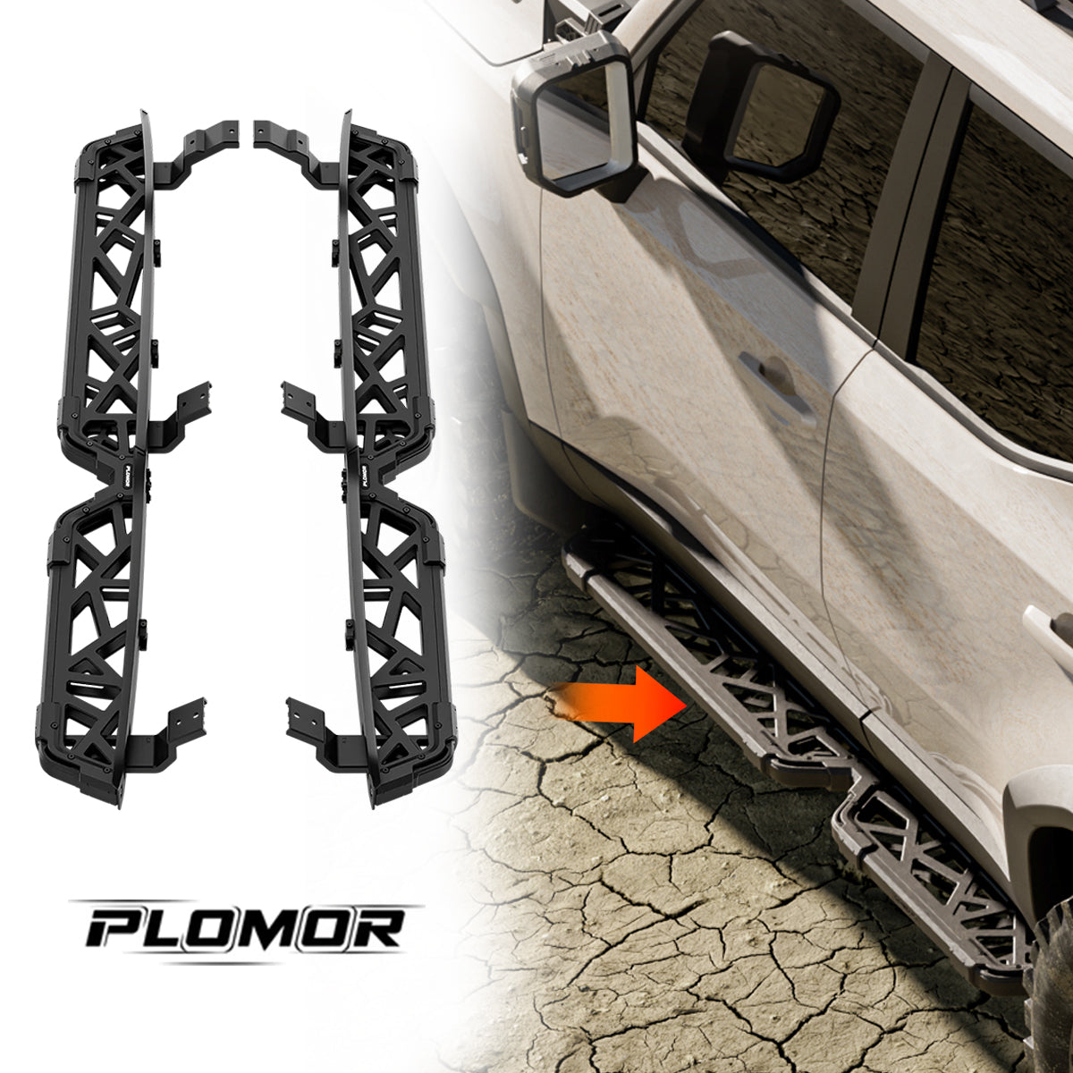 PLOMOR LC250 Jungle Series Modular Magnesium-Aluminium Side Steps