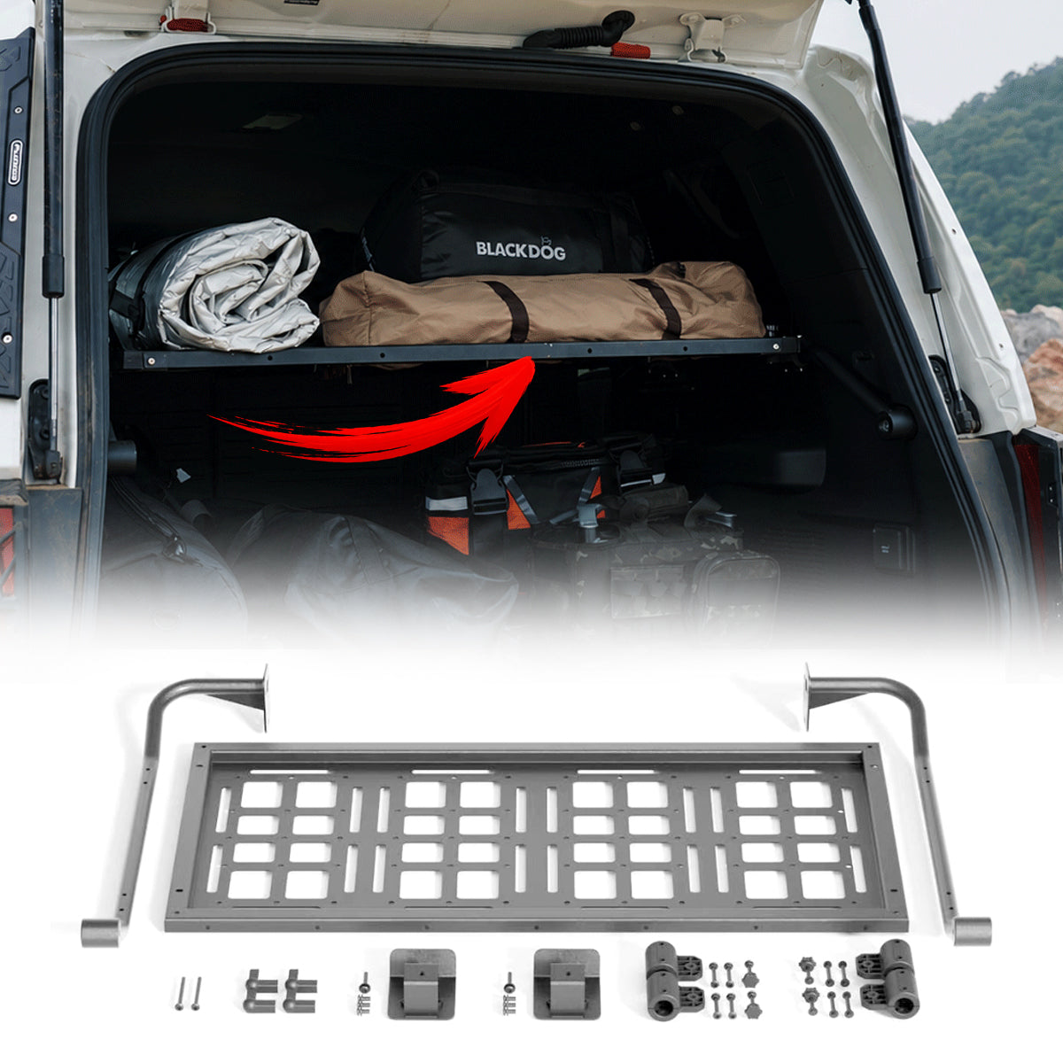 PLOMOR LC250 Modular Steel Rear Cargo Shelf