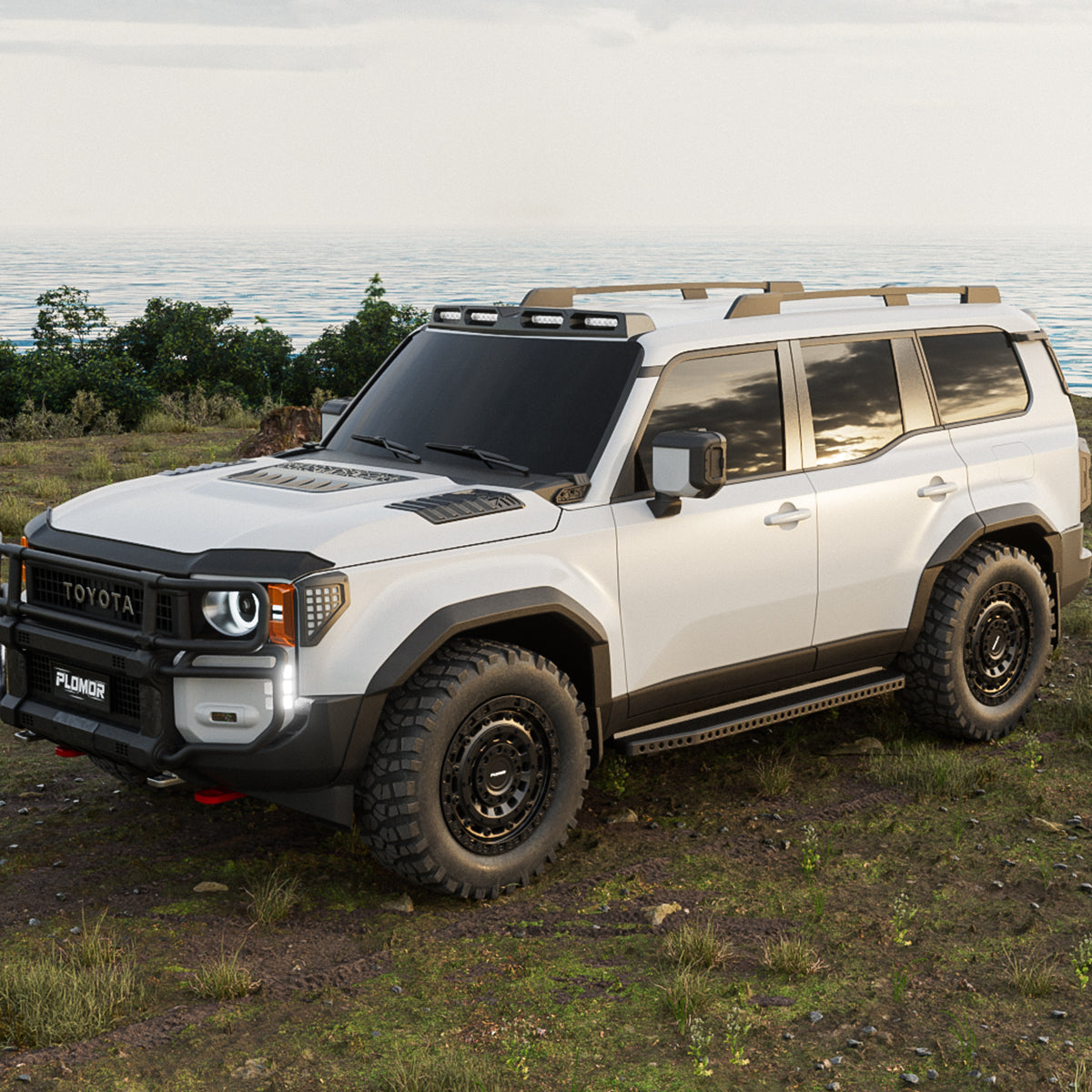 PLOMOR LC250 Off-Road Hood Front Profile