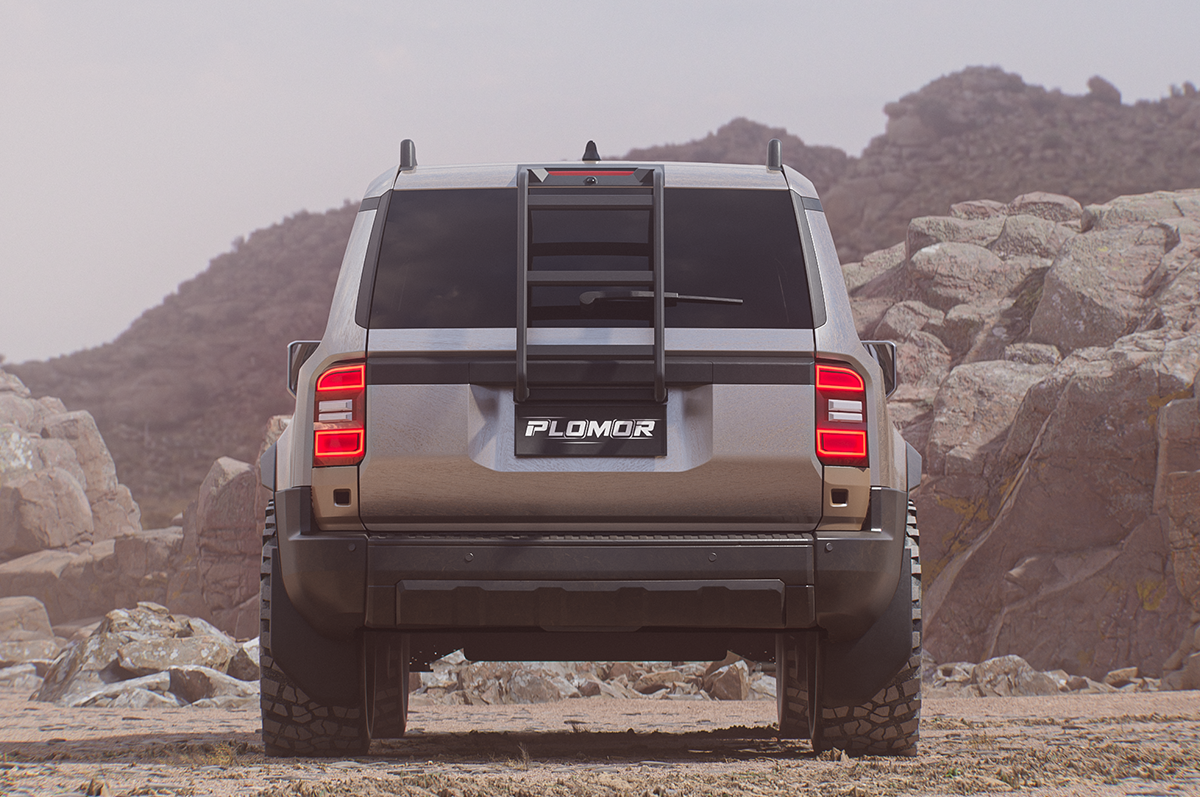 Versatile Off-Road Rear Ladder for Adventure & Daily Use - Aluminum Rear Ladder for Toyota Land Cruiser LC250 (2024+) – Off-Road Style