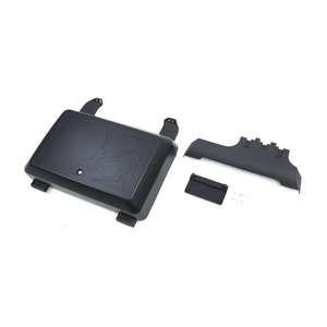 PLOMOR LC250 side storage box anti-theft locking system close-up