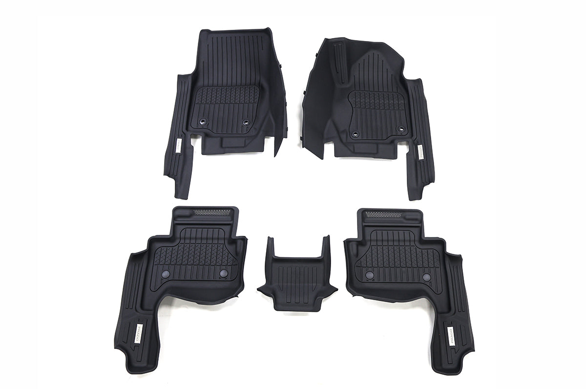 Durable TPE Construction - PLOMOR TPE Floor Mats for Toyota Land Cruiser LC250 Right-Hand Drive