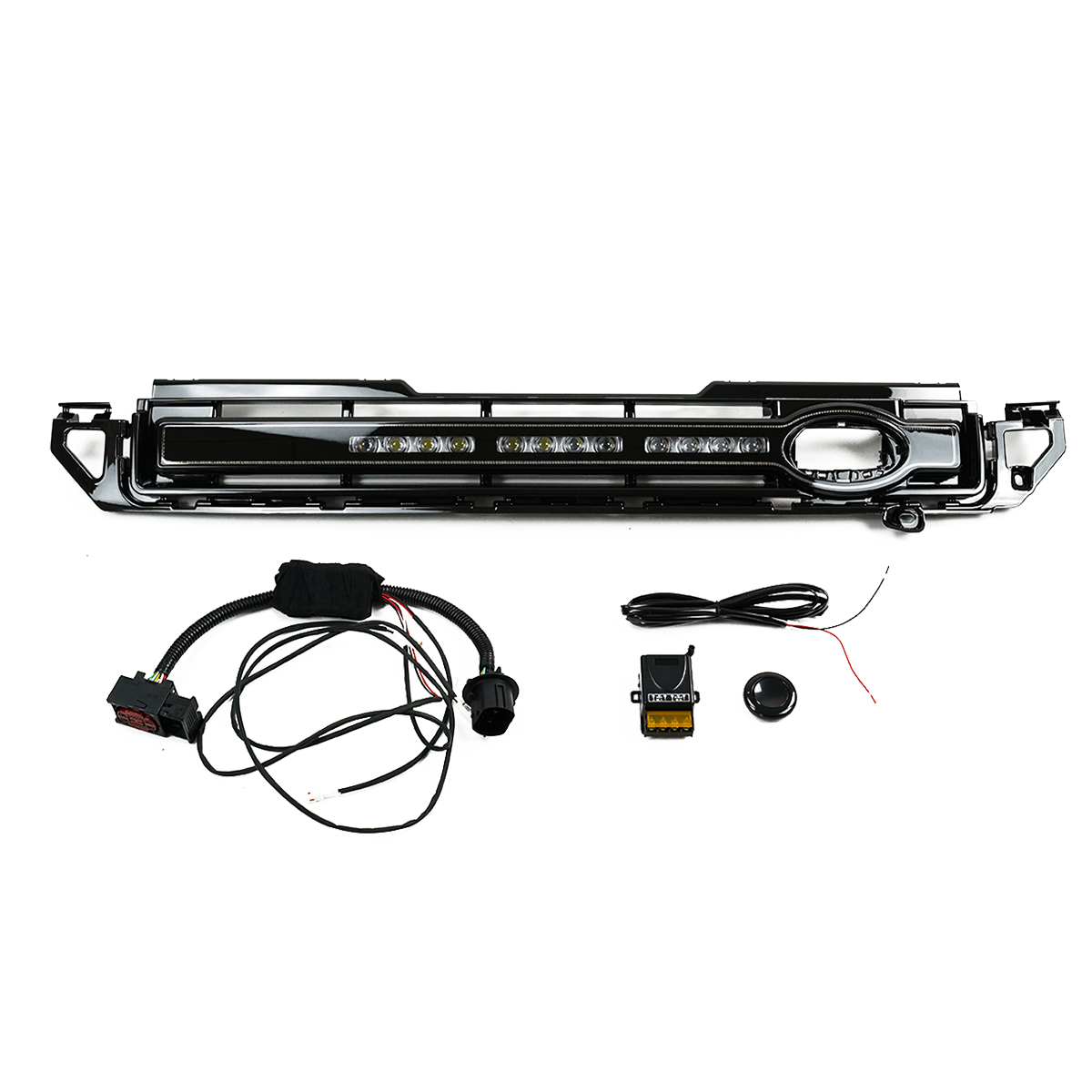 PLOMOR LED grille front view for Land Rover Defender 90/110/130